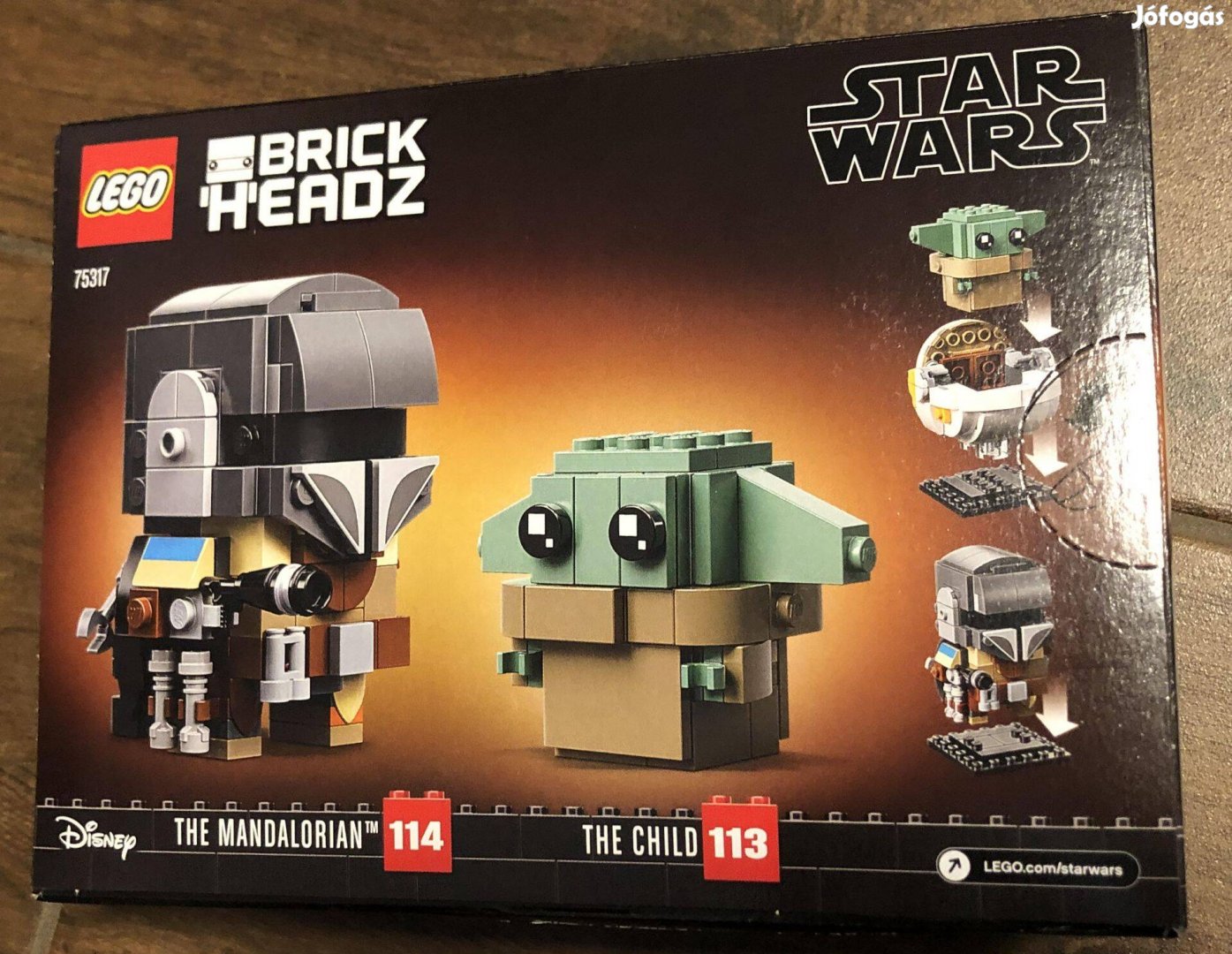 Lego 75317 Brickheadz - A Mandalori és a Gyermek (új)