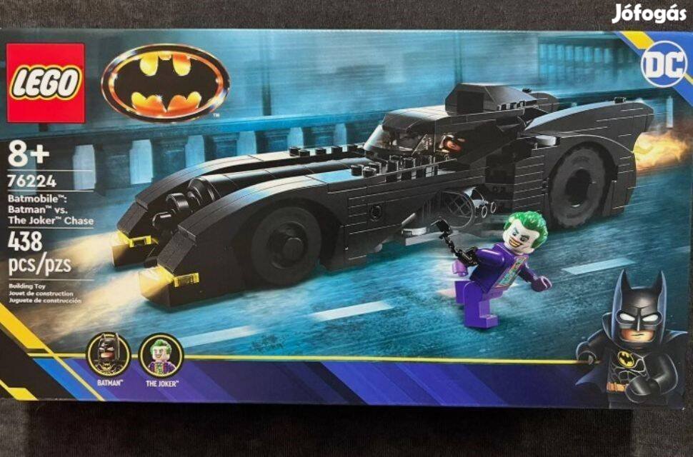 Lego 76224 Batmobile: Batman vs. Joker hajsza, új, hibátlan