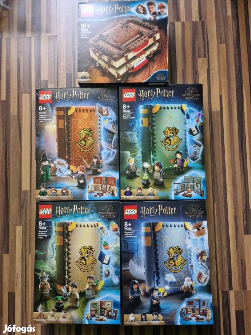 Lego 76382 76383 76384 76385 30628 Harry Potter könyvek egyben