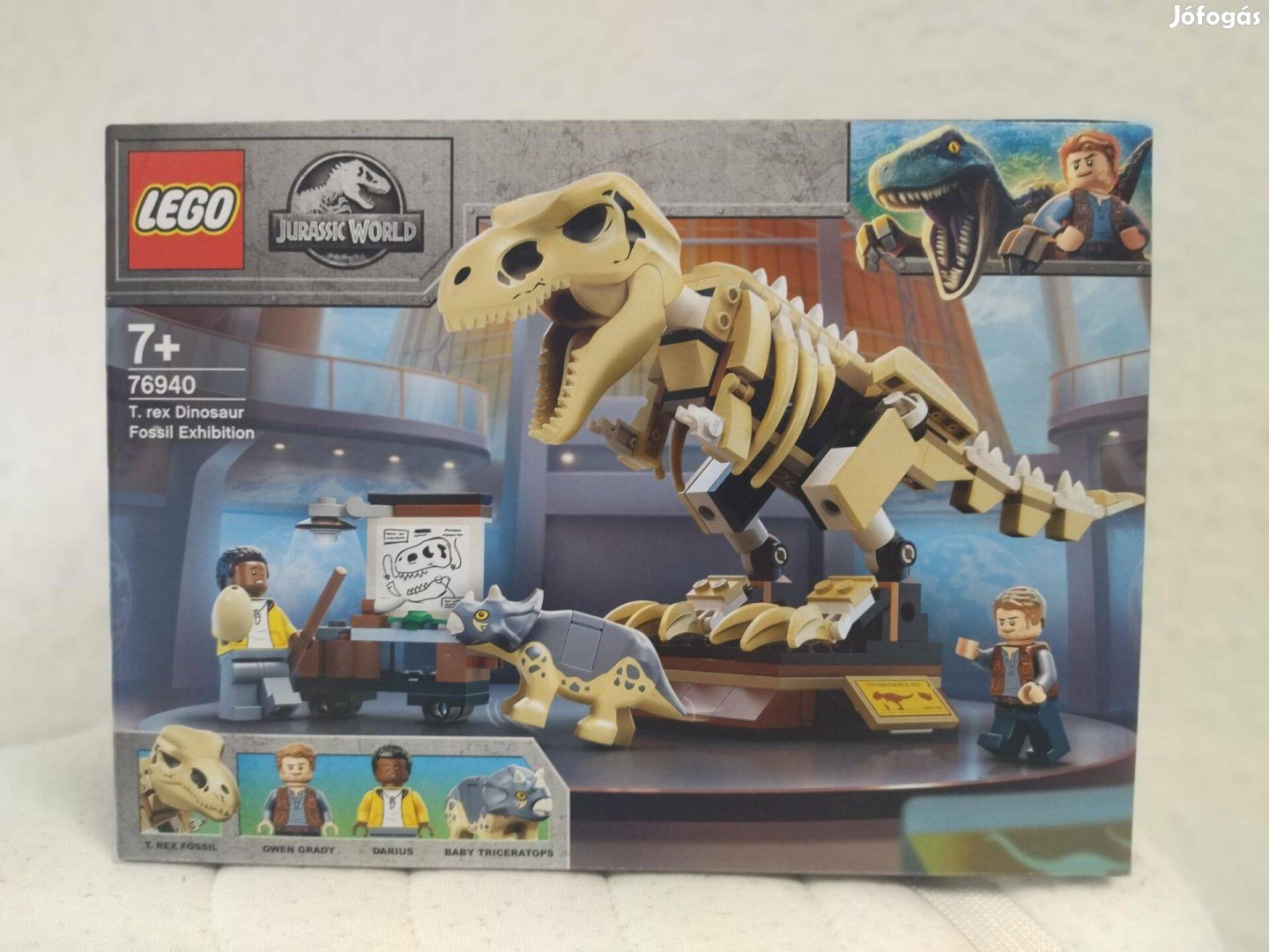 Lego 76940 T-Rex dinoszaurusz őskövület kiállítás új, bontatlan