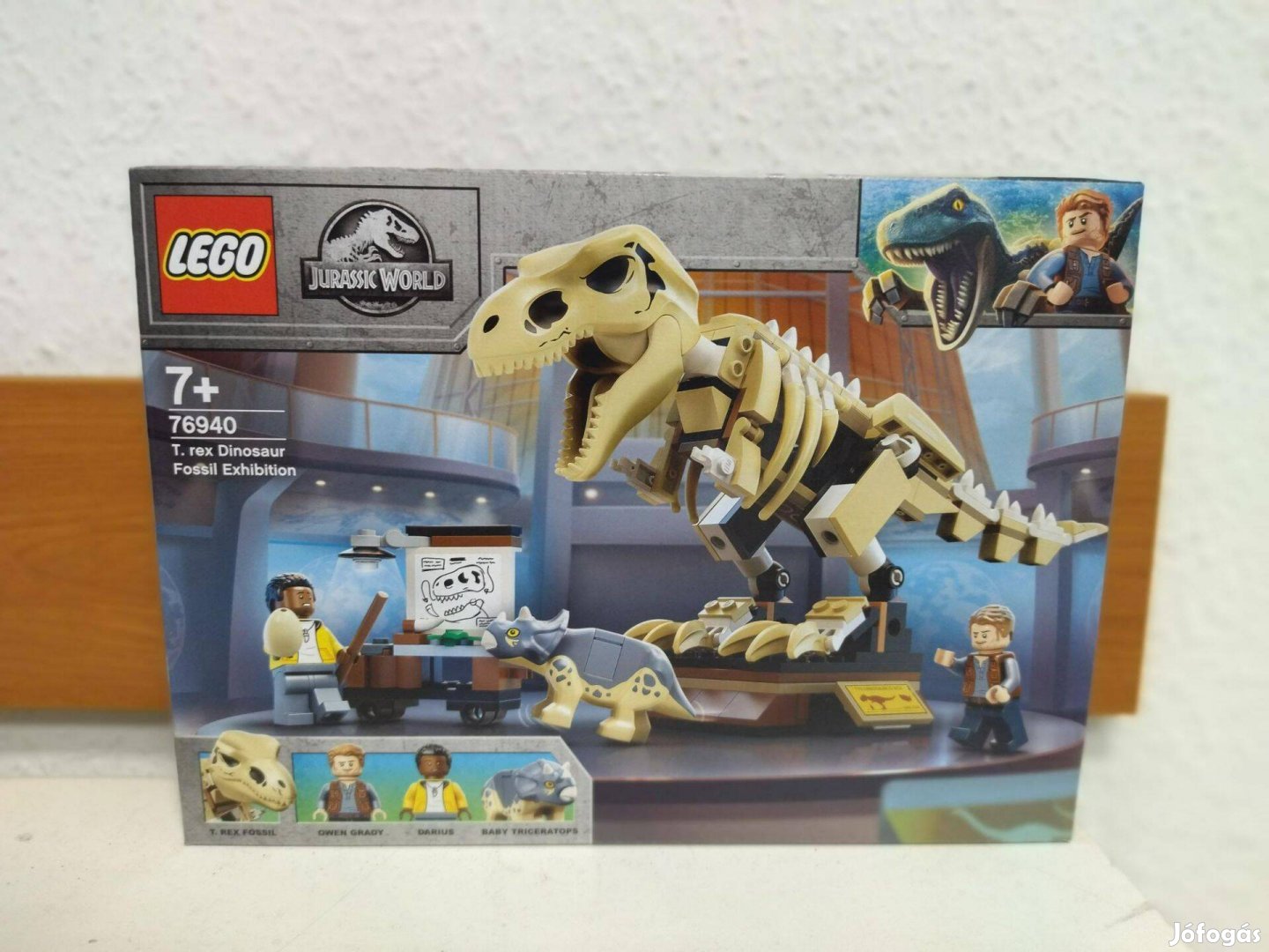 Lego 76940 T-Rex dinoszaurusz őskövület kiállítás új, bontatlan