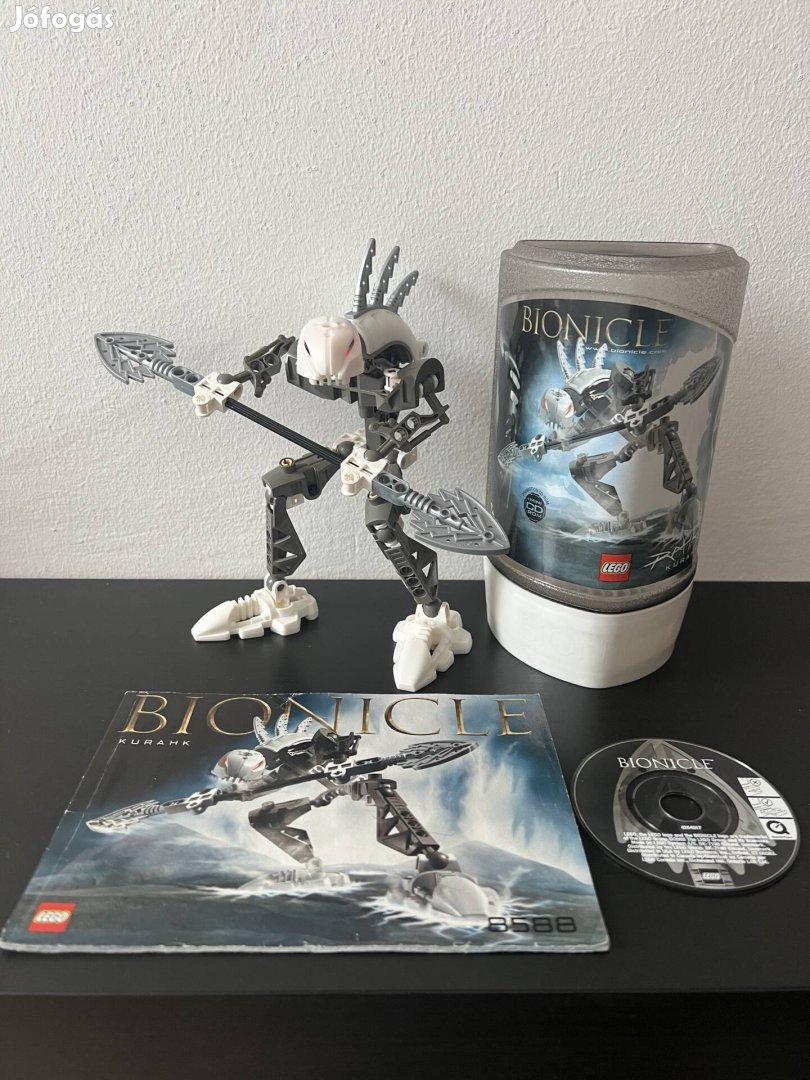 Lego Bionicle 8588 Rahkshi Kurahk Dobozzal, Leírással, CD-vel