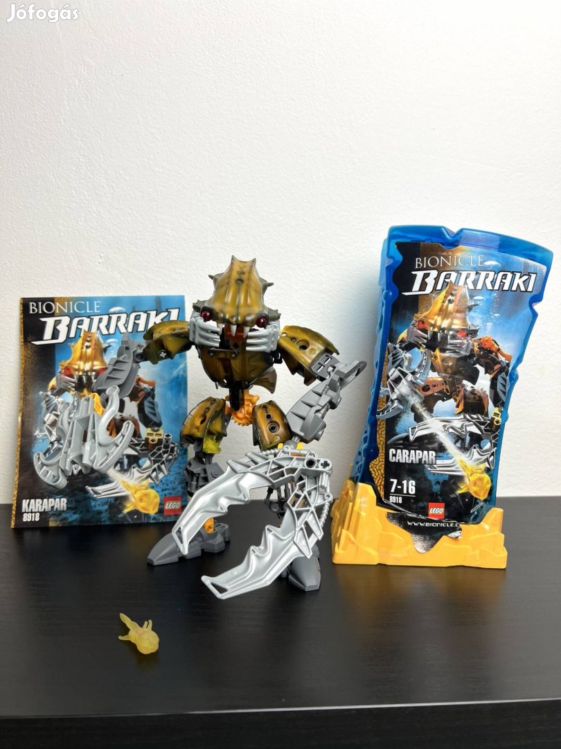 Lego Bionicle 8918 Barraki Carapar dobozzal és leírással