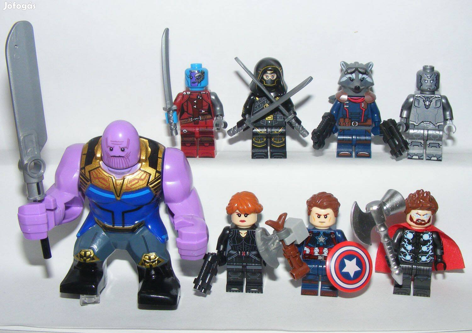 Lego Bosszuállók figurák Avengers Végjáték Thanos Mordály Vízió figura