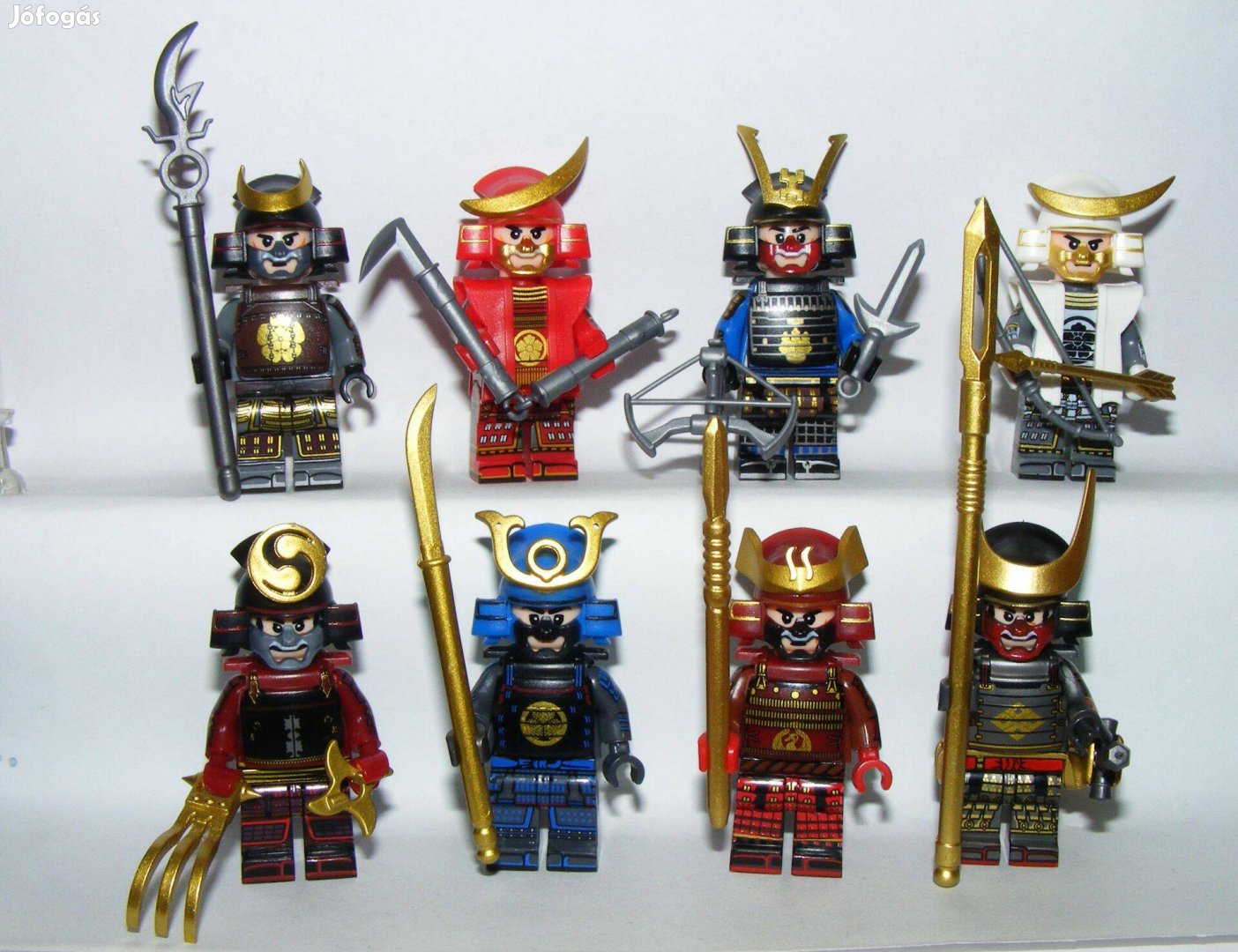 Lego Castle Busi Japán Szamuráj Samurai figurák 8db katona