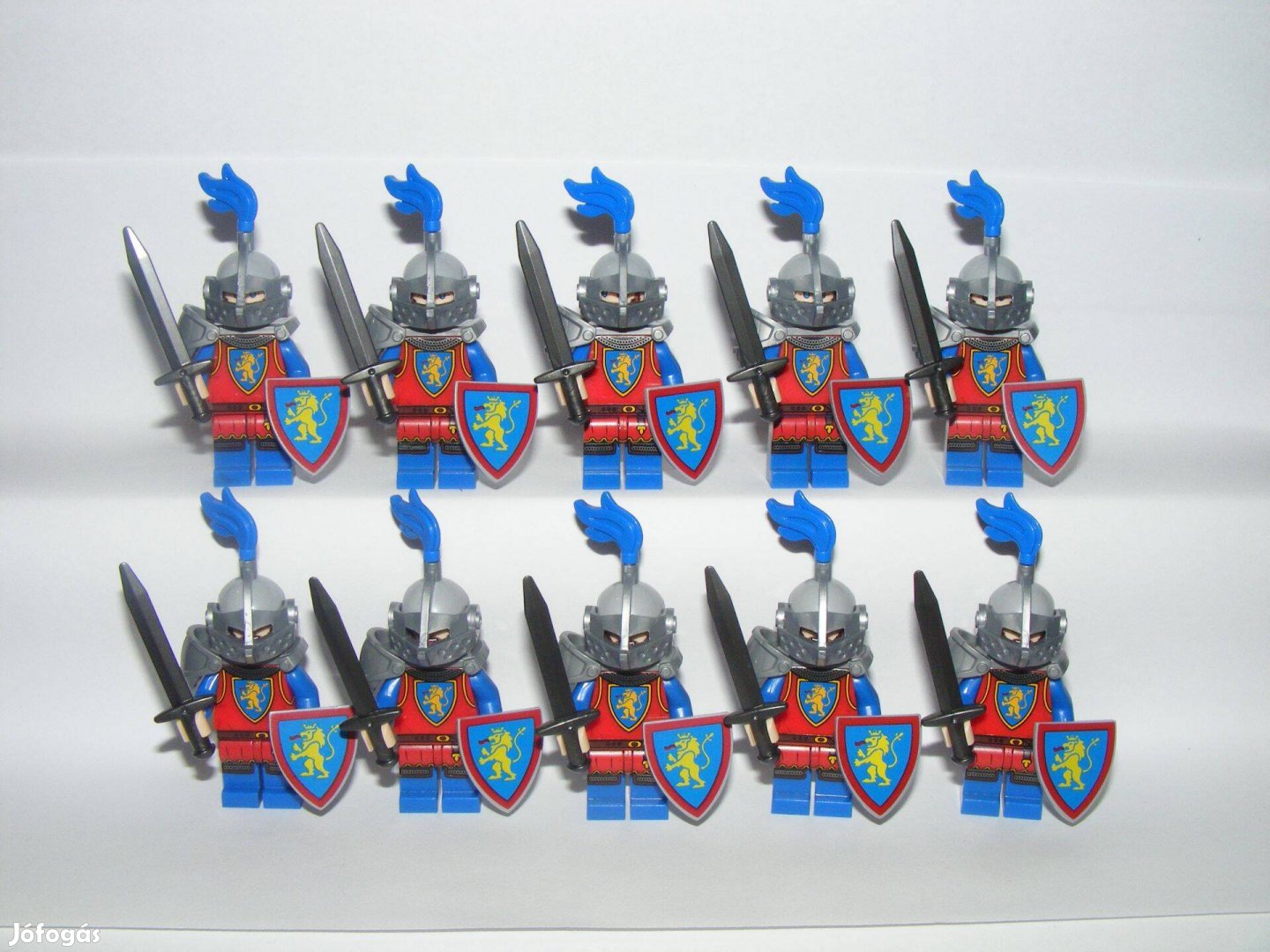 Lego Castle Lovag katonák Crusader Oroszlános sereg 10db katona Új