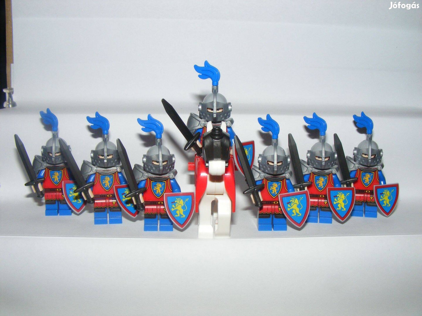 Lego Castle Lovag katonák Crusader Oroszlános sereg 7db katona + ló