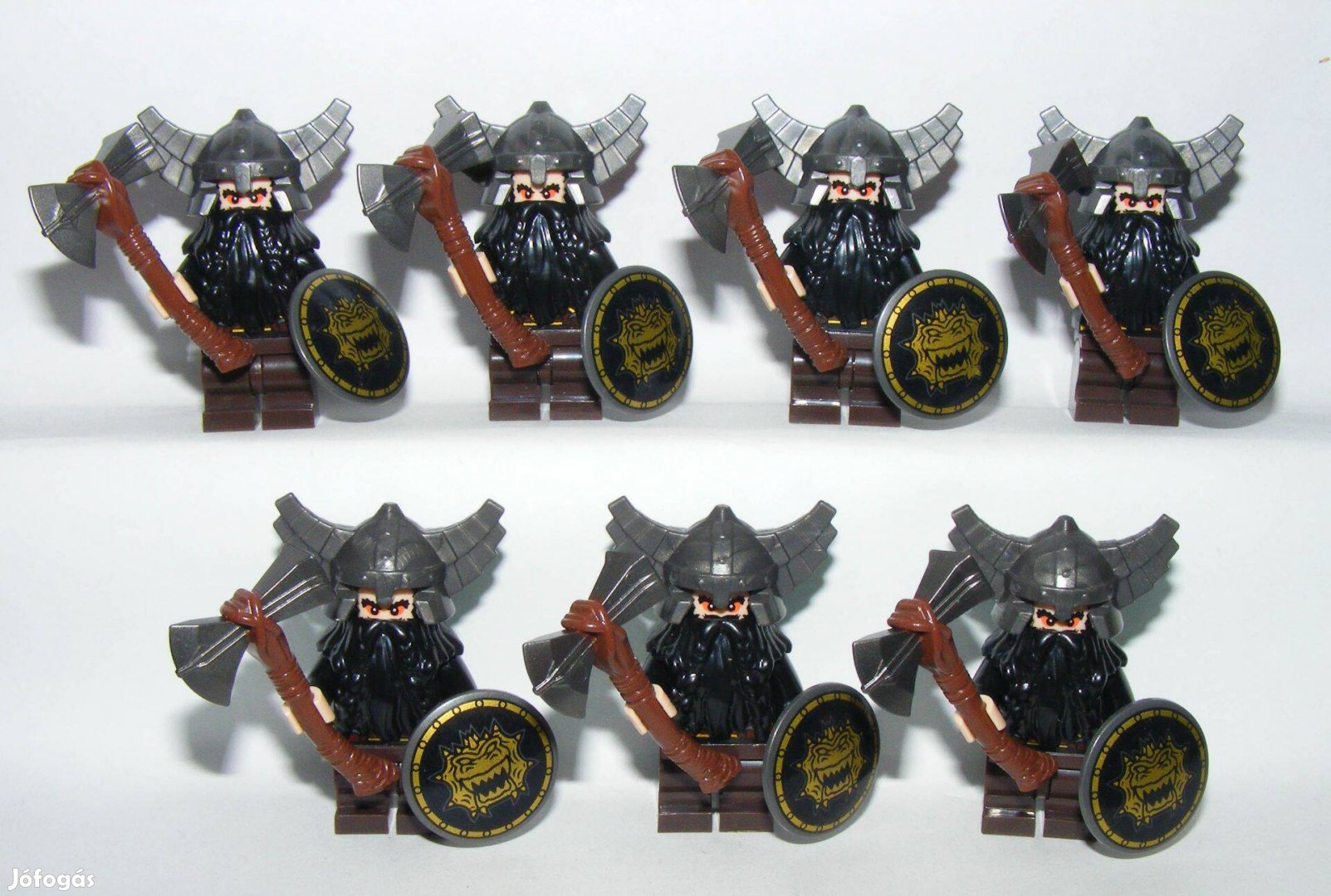 Lego Castle figurák Gyűrűk Ura Hobbit Törp katonák Törp figurák fegyve