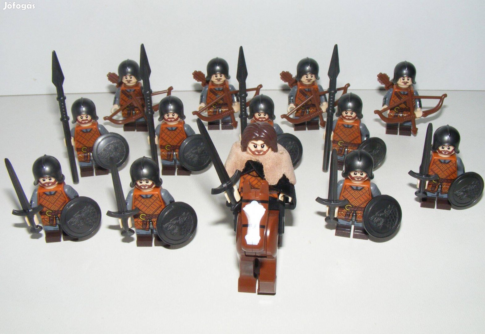 Lego Castle figurák Lovag katonák Középkori Sereg fegyver 14db katona
