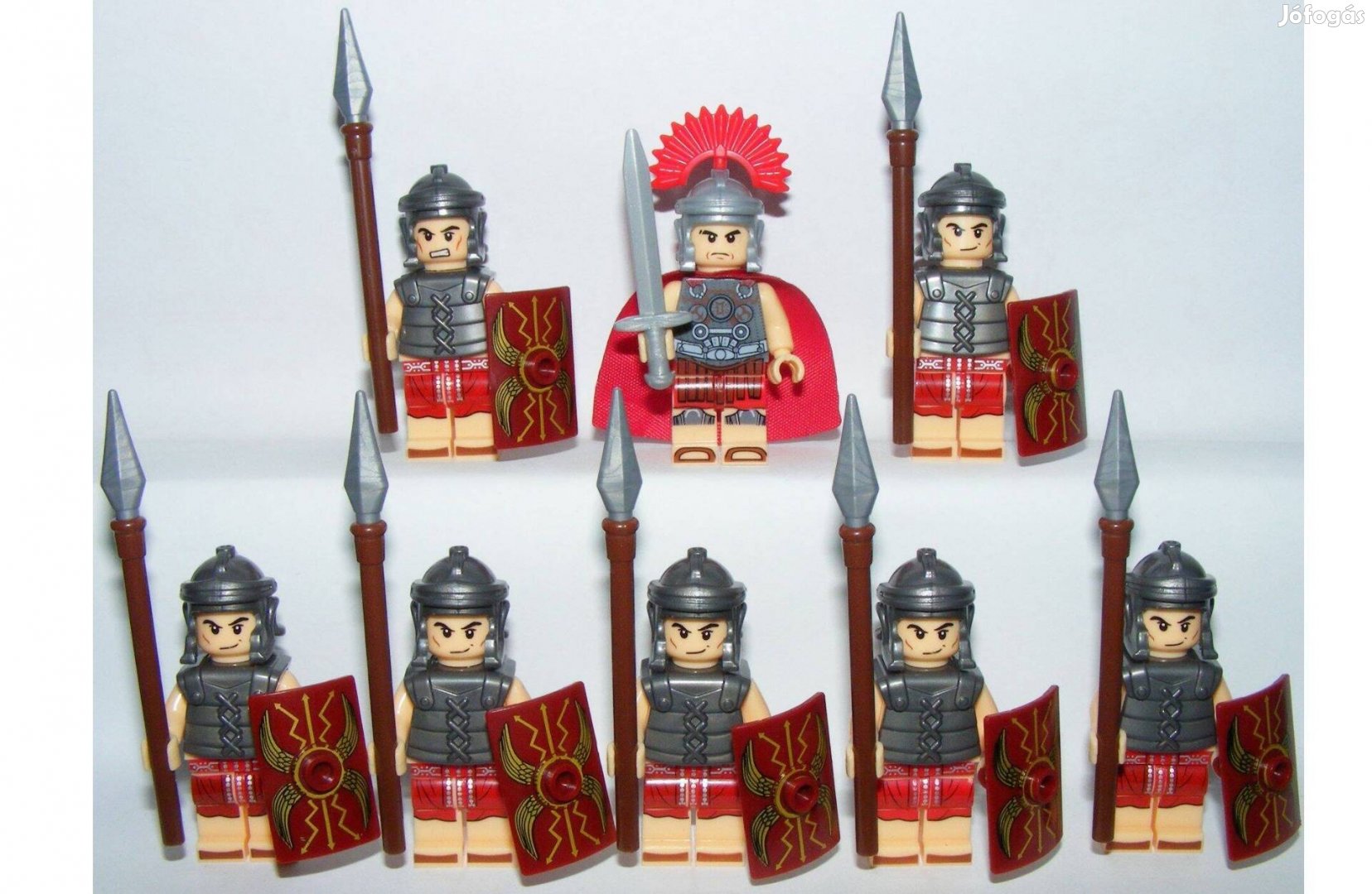 Lego Castle figurák Római katonák Tiszt + 7db katona Új