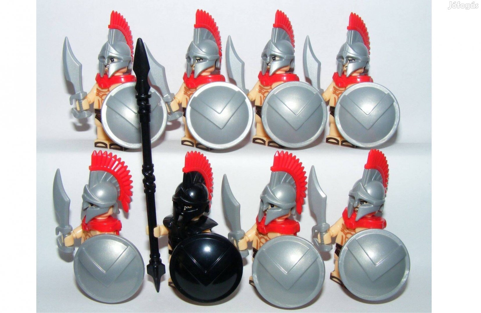 Lego Castle figurák Spártai katonák + Leonidas figura 8db Új