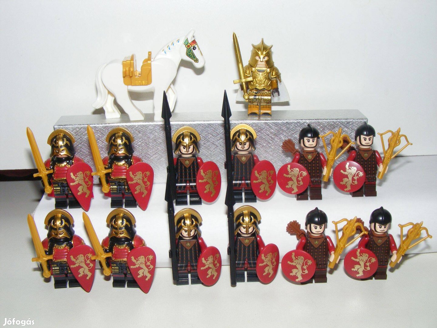 Lego Castle figurák Trónok Harca katonák Középkori Lannister Sereg 14d