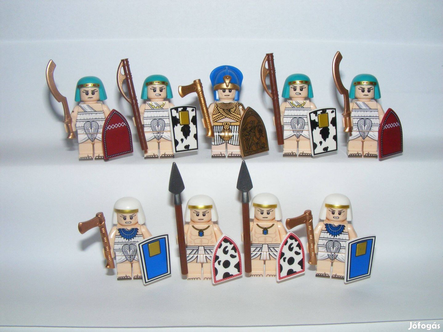 Lego Castle ókori Egyiptomi katonák 8db katona figura fáraó
