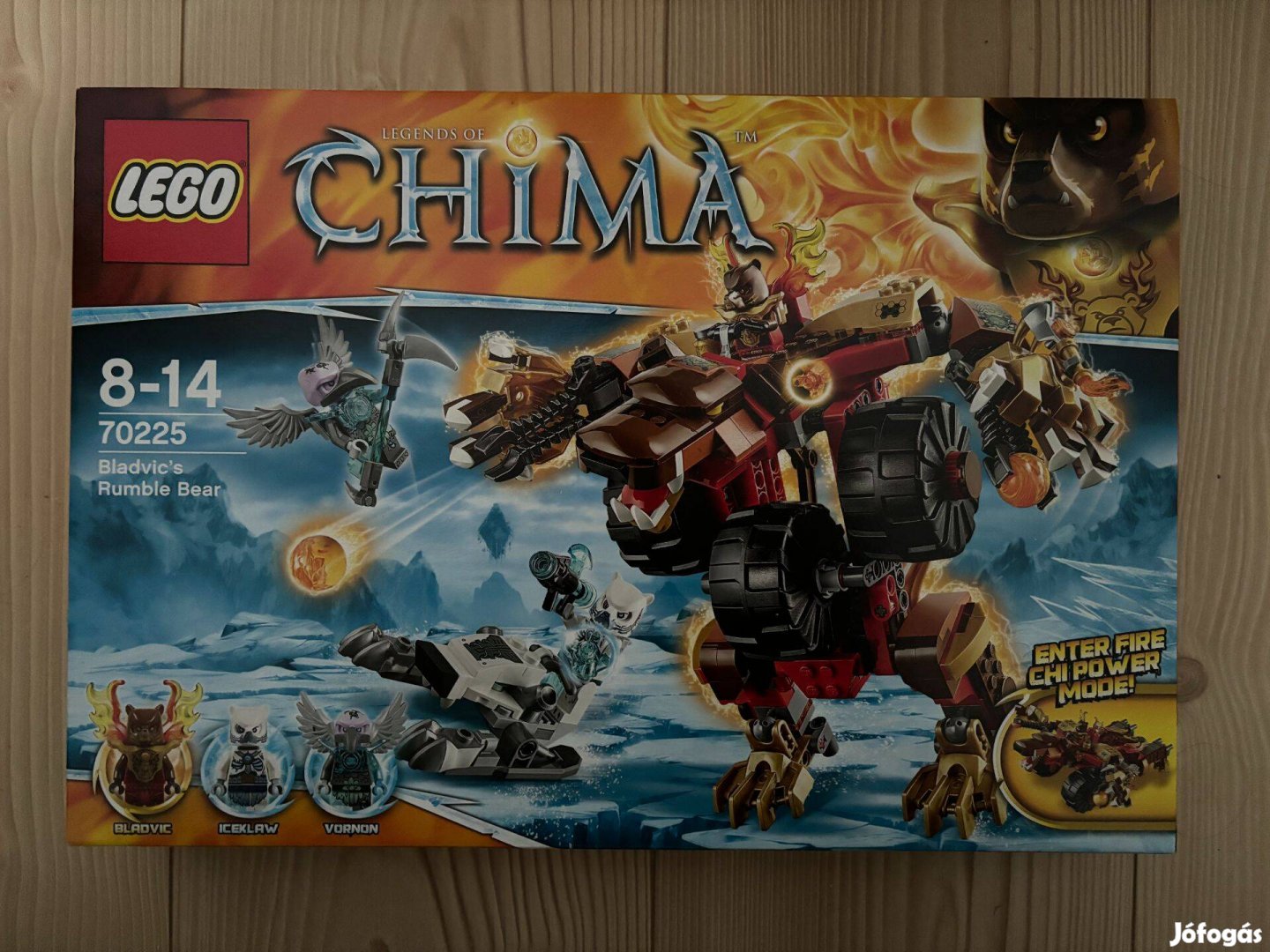 Lego Chima 70225 - Bladvic morgó medvéje - Ritka (2015-ös) - Új