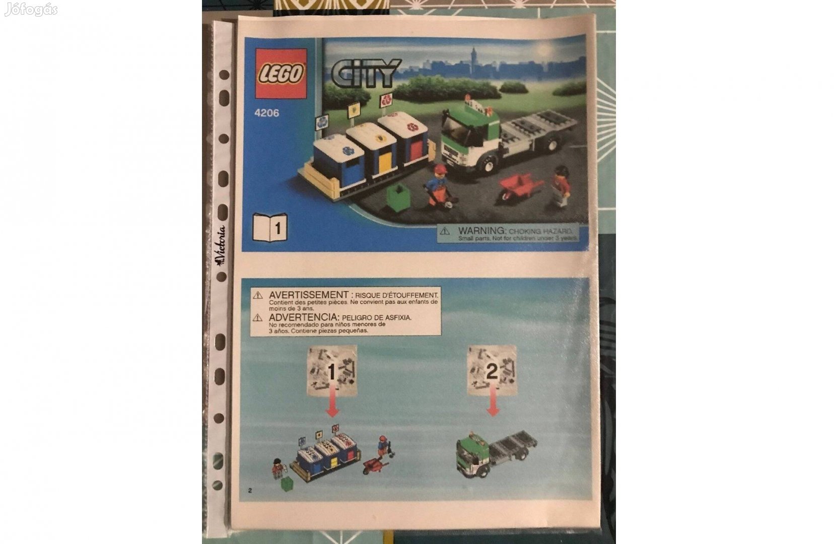 Lego City 4206 Hulladékgyűjtő autó