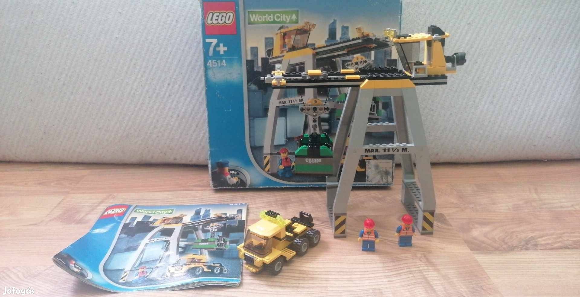 Lego City 4514.rakodódaru teherautó daru kikötői konténer