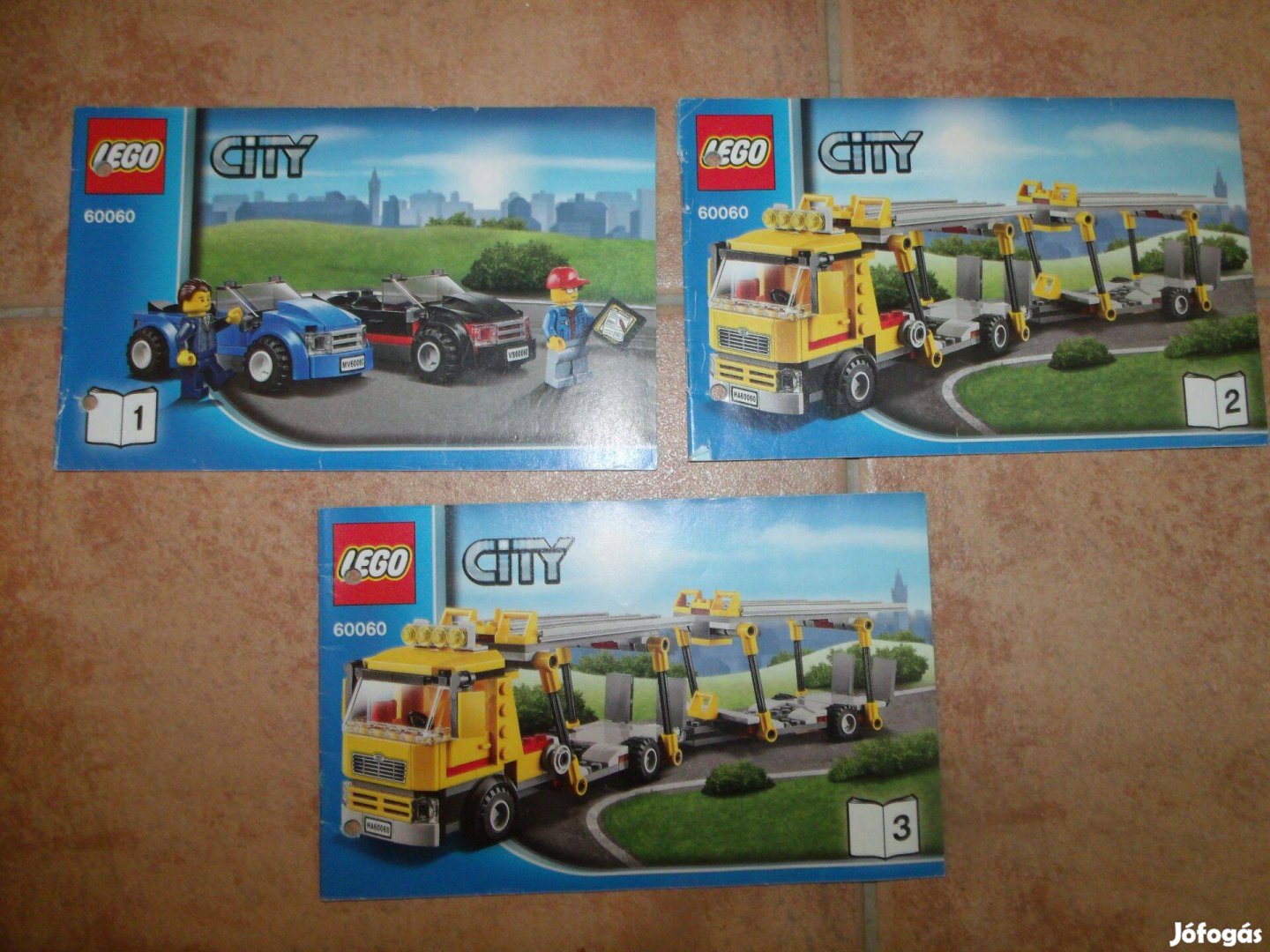 Lego City 60060 Autószállító tréler kamion utánfutó rámpa 2