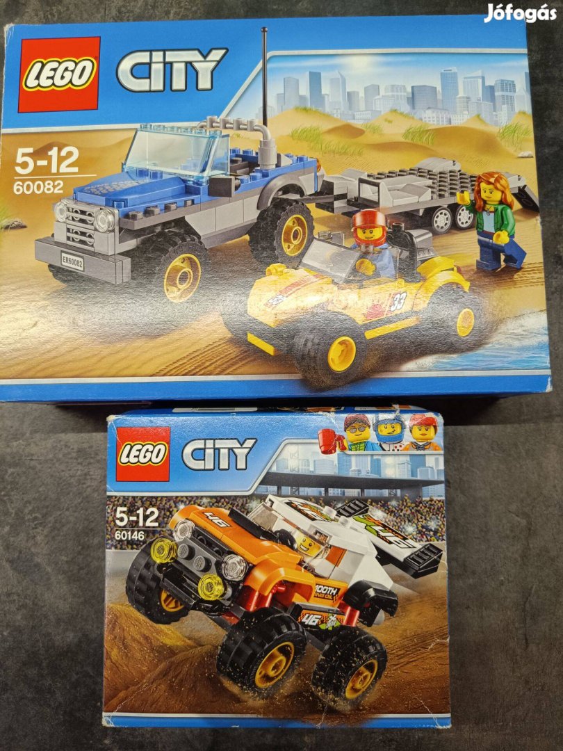 Lego City 60082 / 60146 Kaszkadőr terepjáró,Homokfutó szállitó