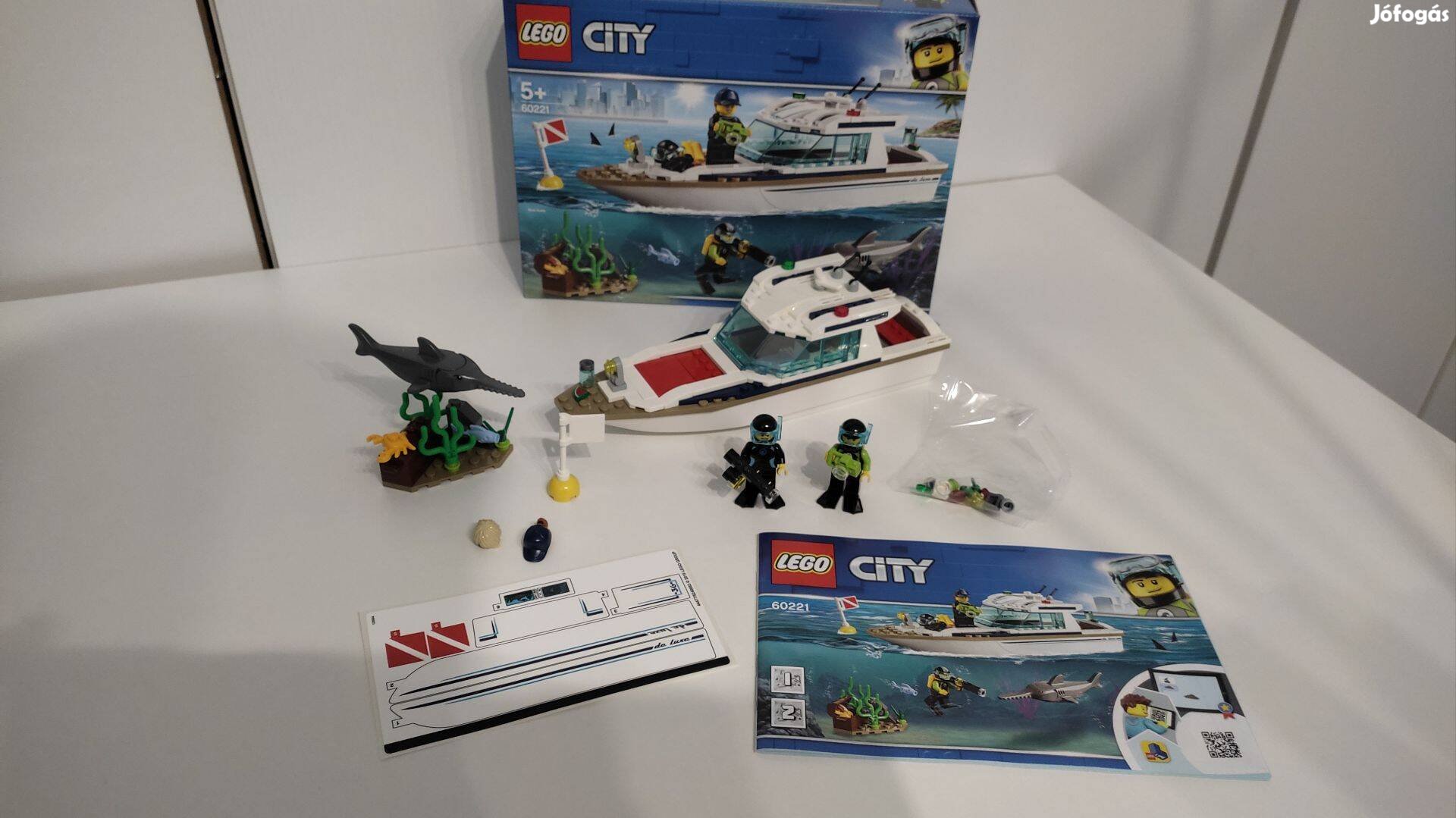 Lego City 60221 - Búvárjacht - dobozos, újszerű