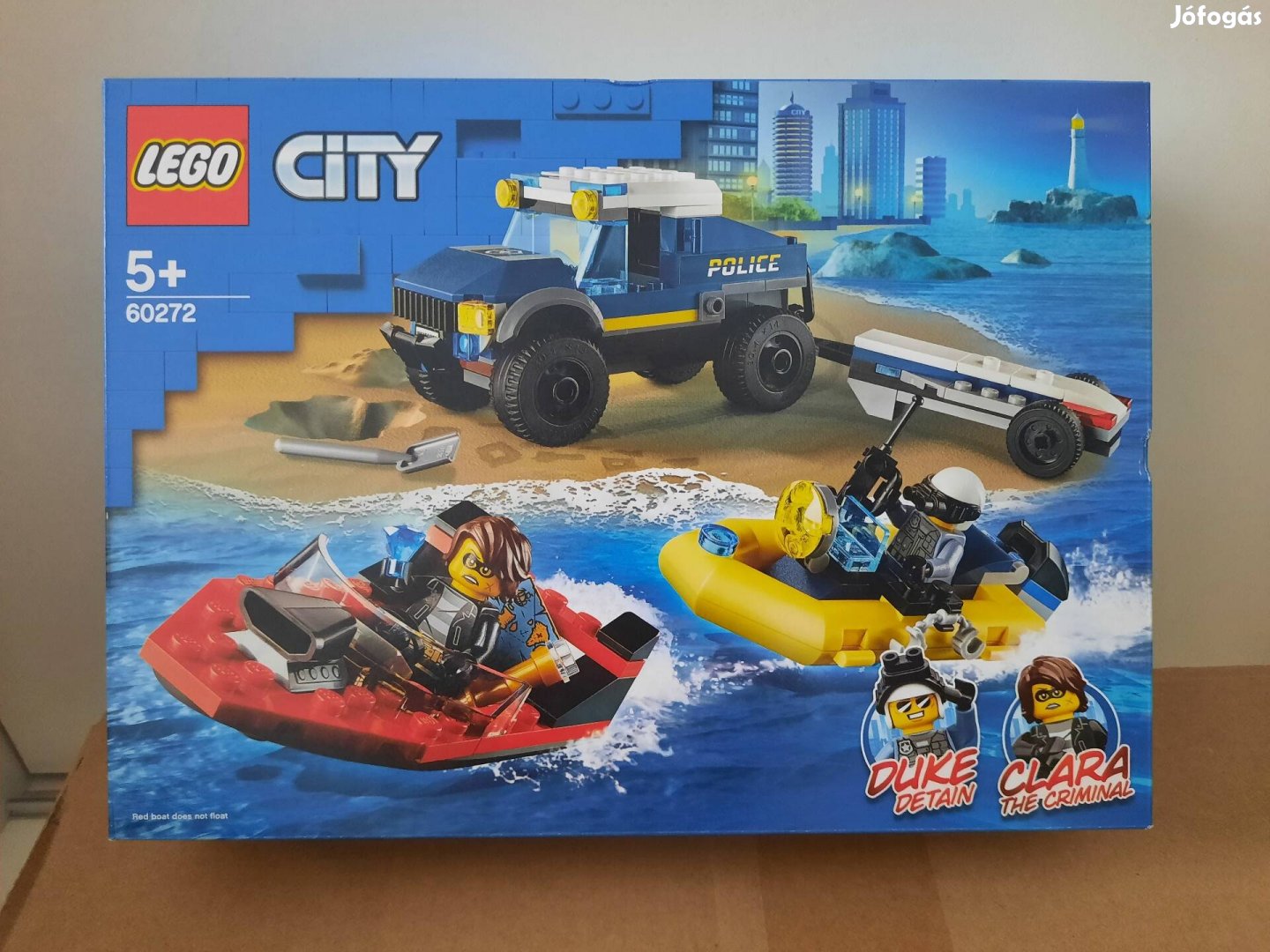 Lego City 60272 Elit rendőrségi hajószállító- bontatlan