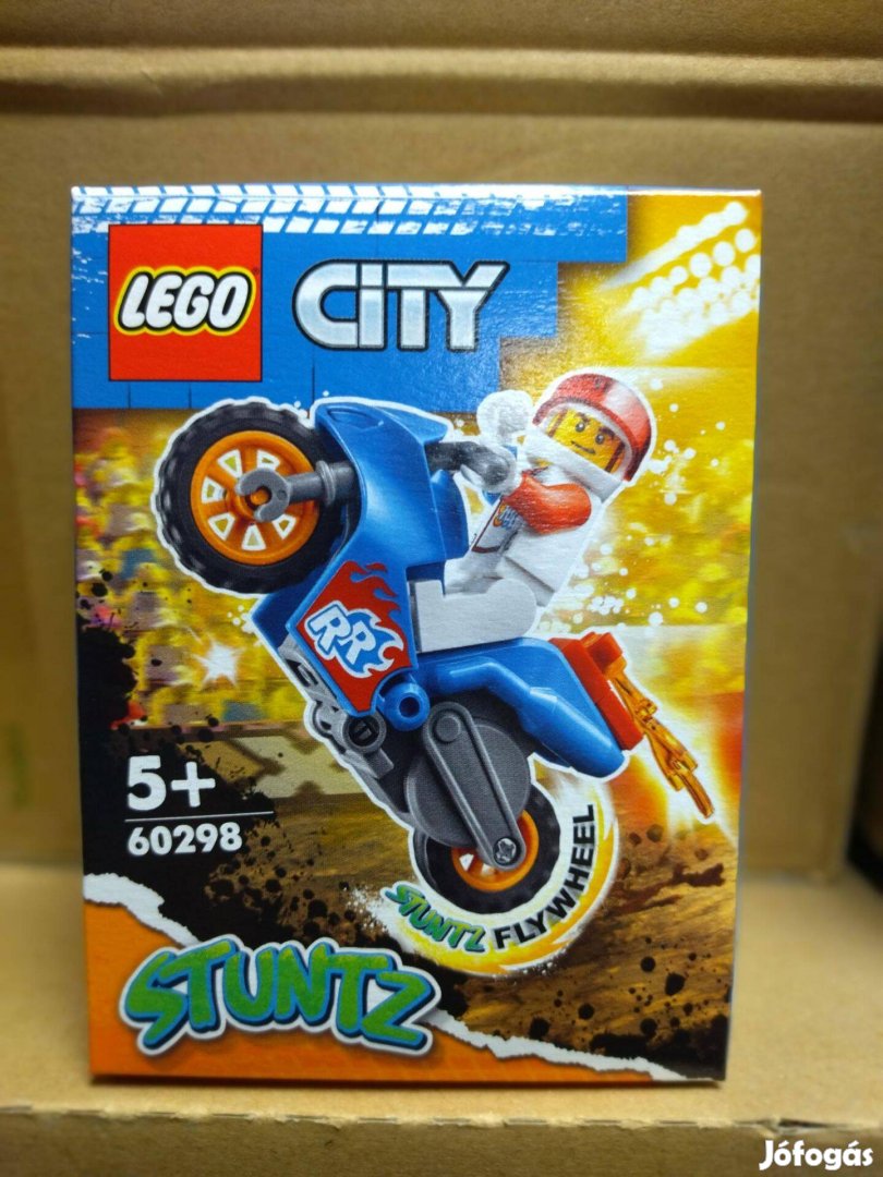 Lego City 60298 Rocket kaszkadőr motorkerékpár új, bontatlan