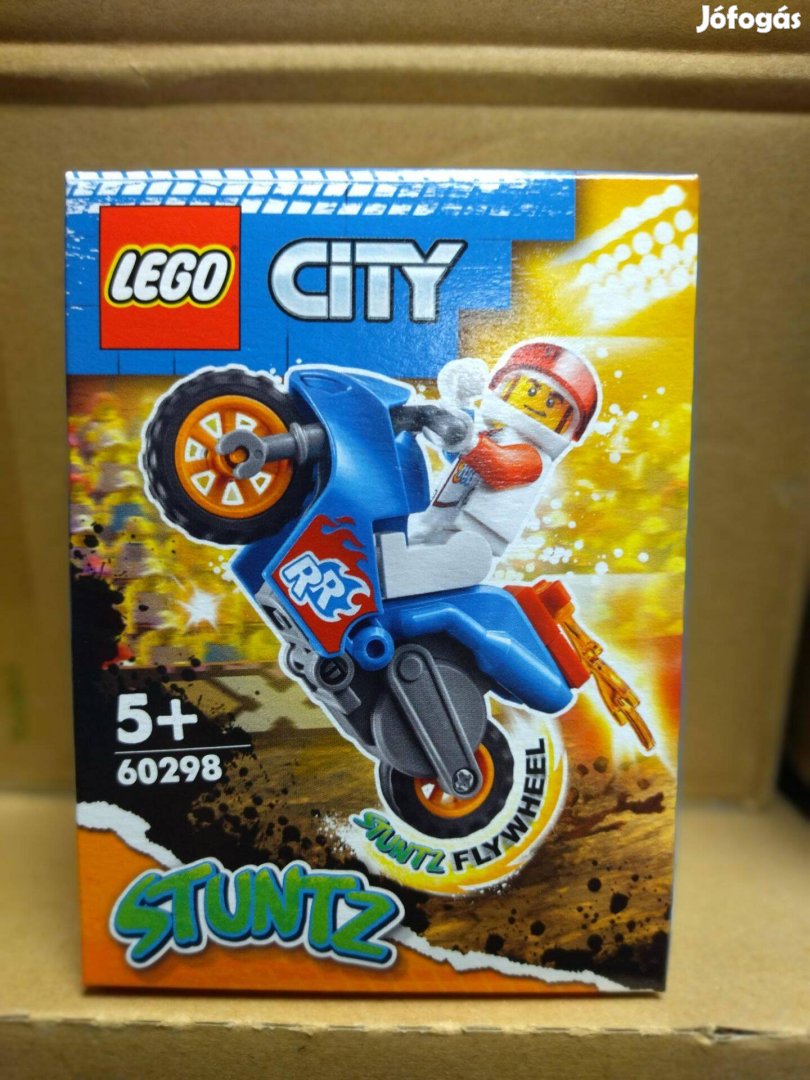 Lego City 60298 Rocket kaszkadőr motorkerékpár új, bontatlan