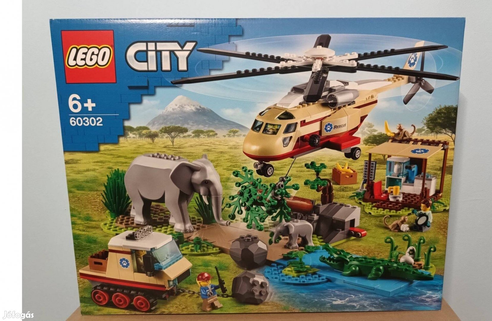 Lego City 60302 Vadvilági Állatmentők Helikopterrel Új Ingy Száll Bpen