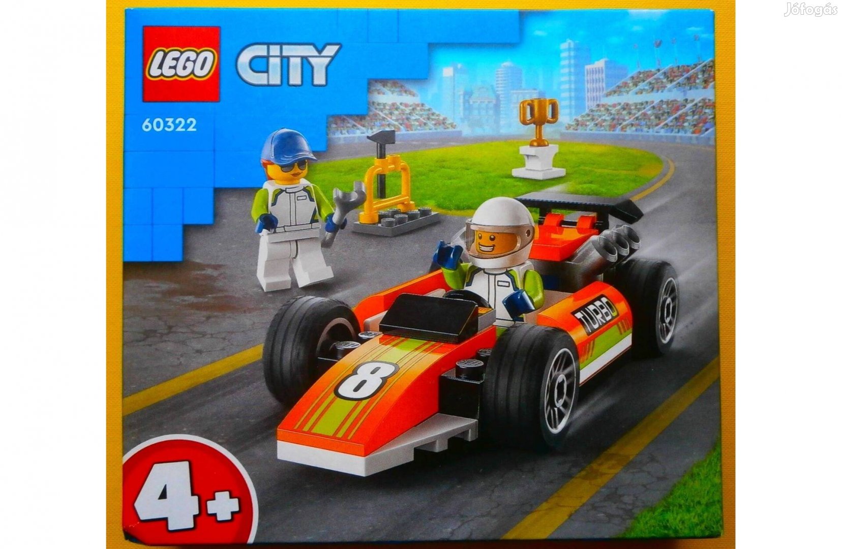 Lego City 60322 Versenyautó - Új, bontatlan