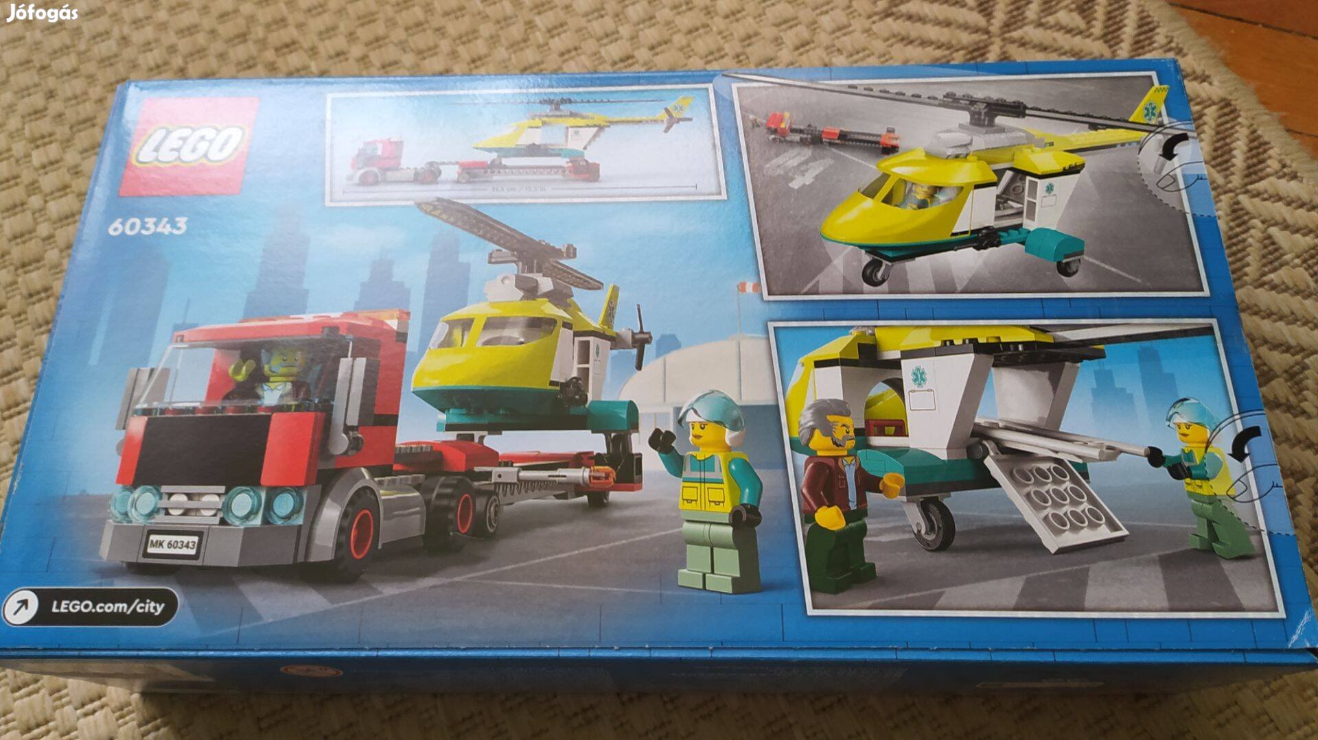 Lego City 60343 Mentőhelikopter szállító kamion