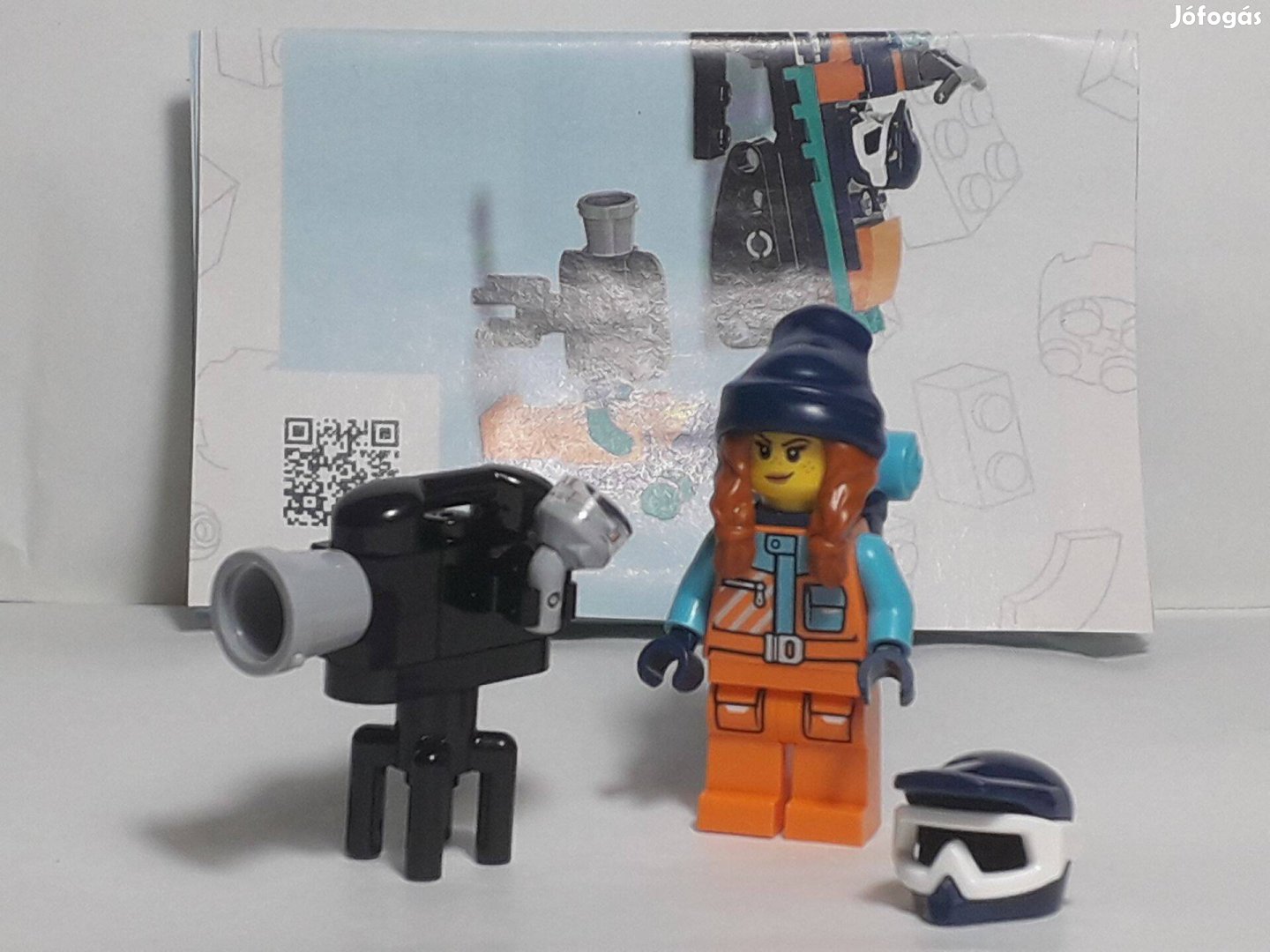 Lego City 60376 Arctic Női Arctic Felfedező minifigura+ camera 2023