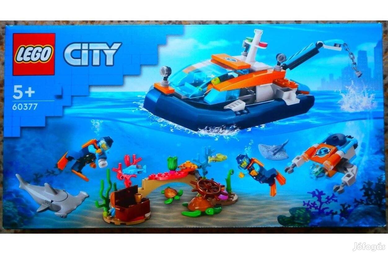 Lego City 60377 Felfedező búvárhajó - Új, bontatlan