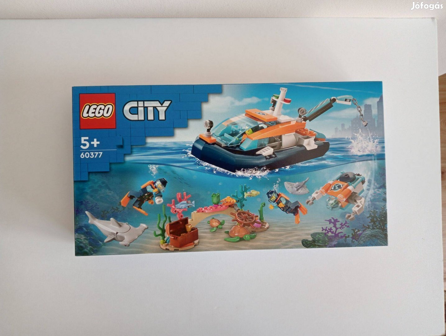 Lego City 60377 felfedező búvárhajó, bontatlan