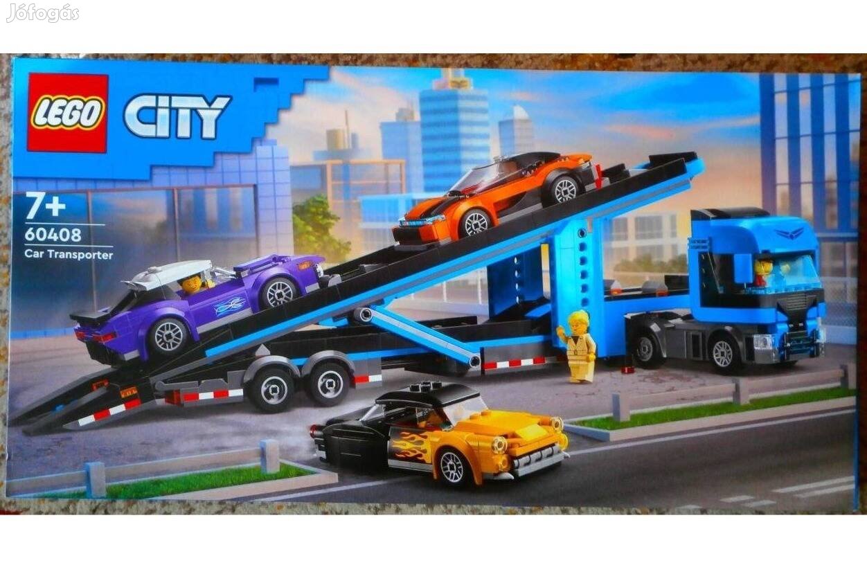 Lego City 60408 Autószállító kamion - Új, bontatlan