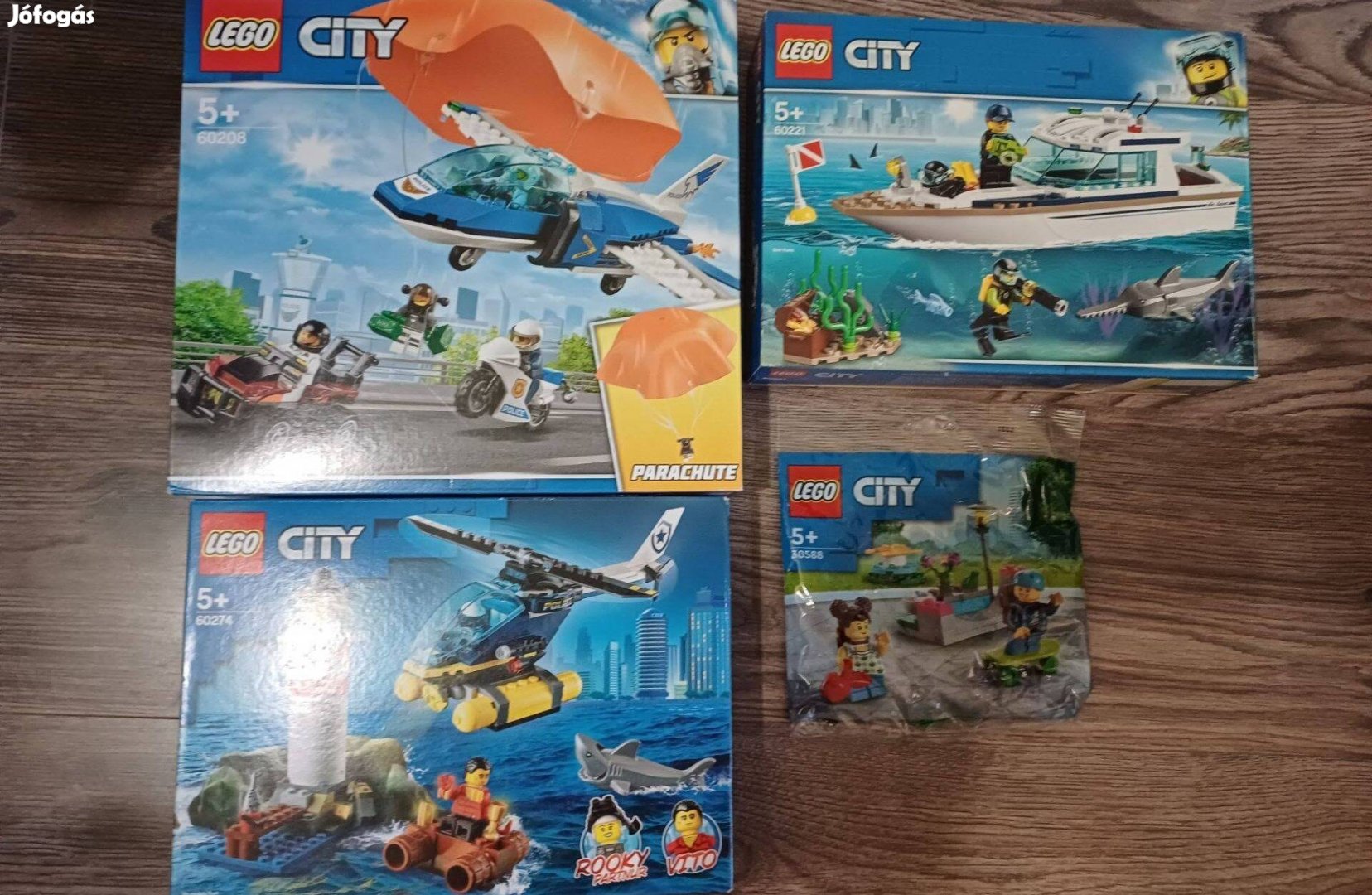 Lego City Csomagok, 60208, 60274, 60221, 30588