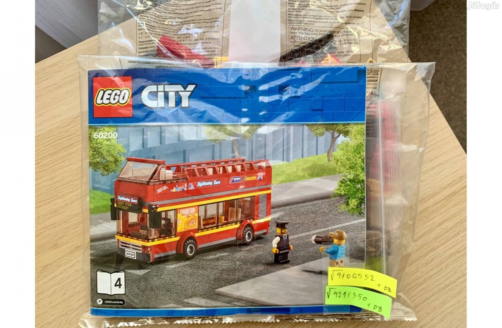 Lego City Közlekedés 60200 - Főváros, Bontott készlet - Emeletes busza