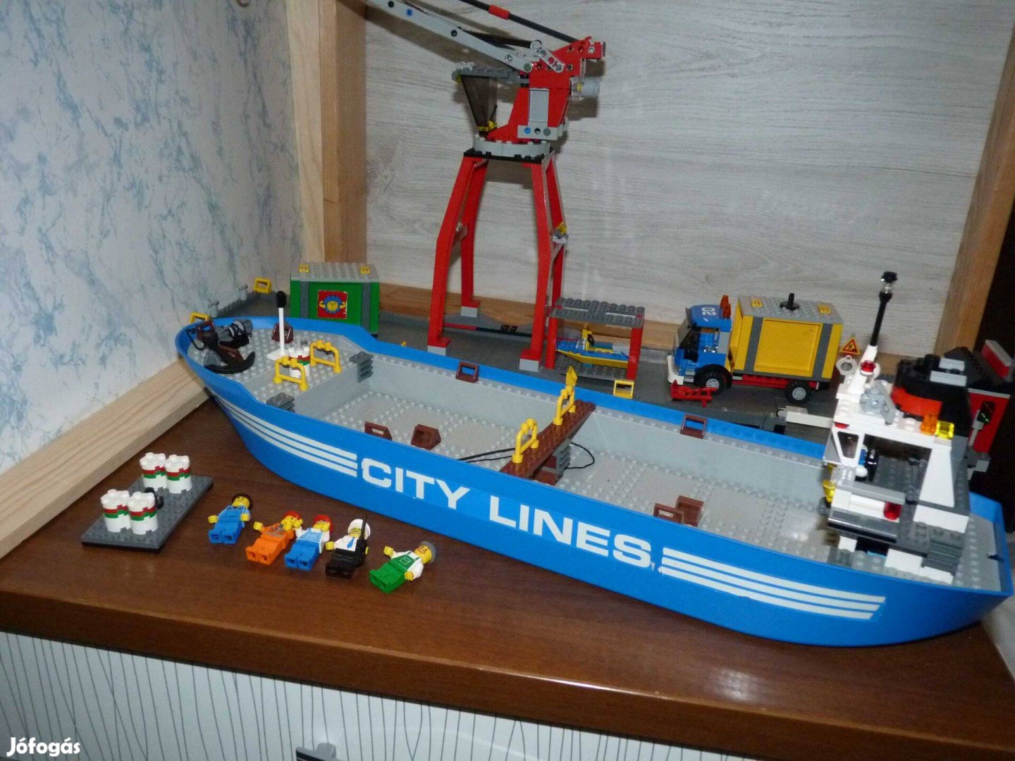 Lego City Lines 7994 kikötő és hajó eredeti