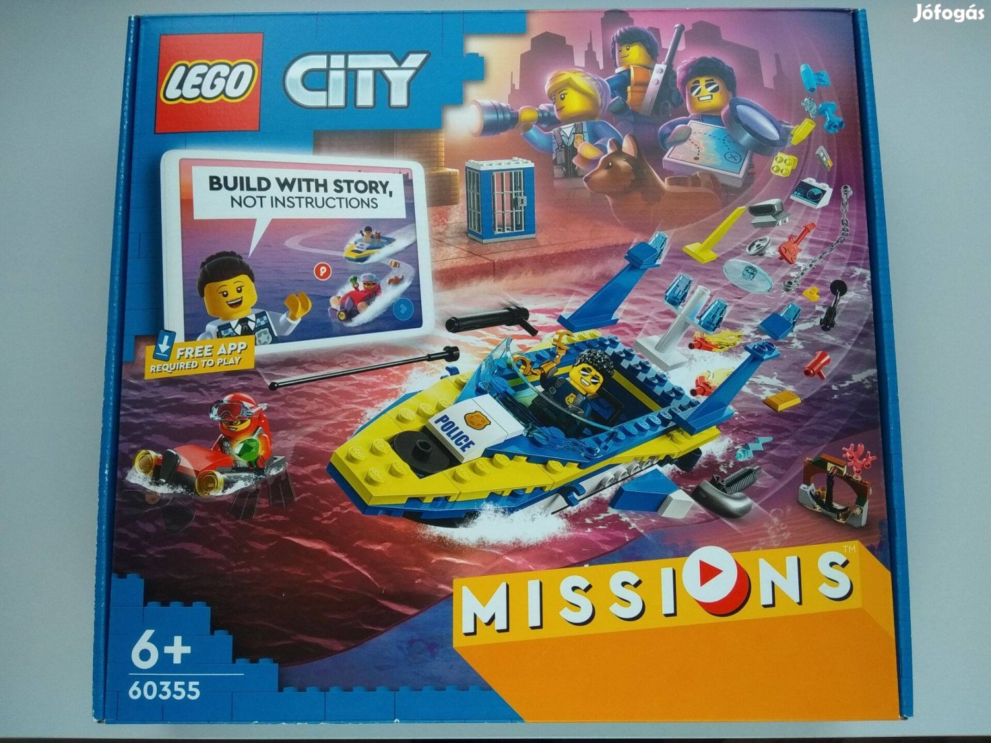 Lego City Missions 60355 Vízirendőrség nyomozói küldetés új bontatlan