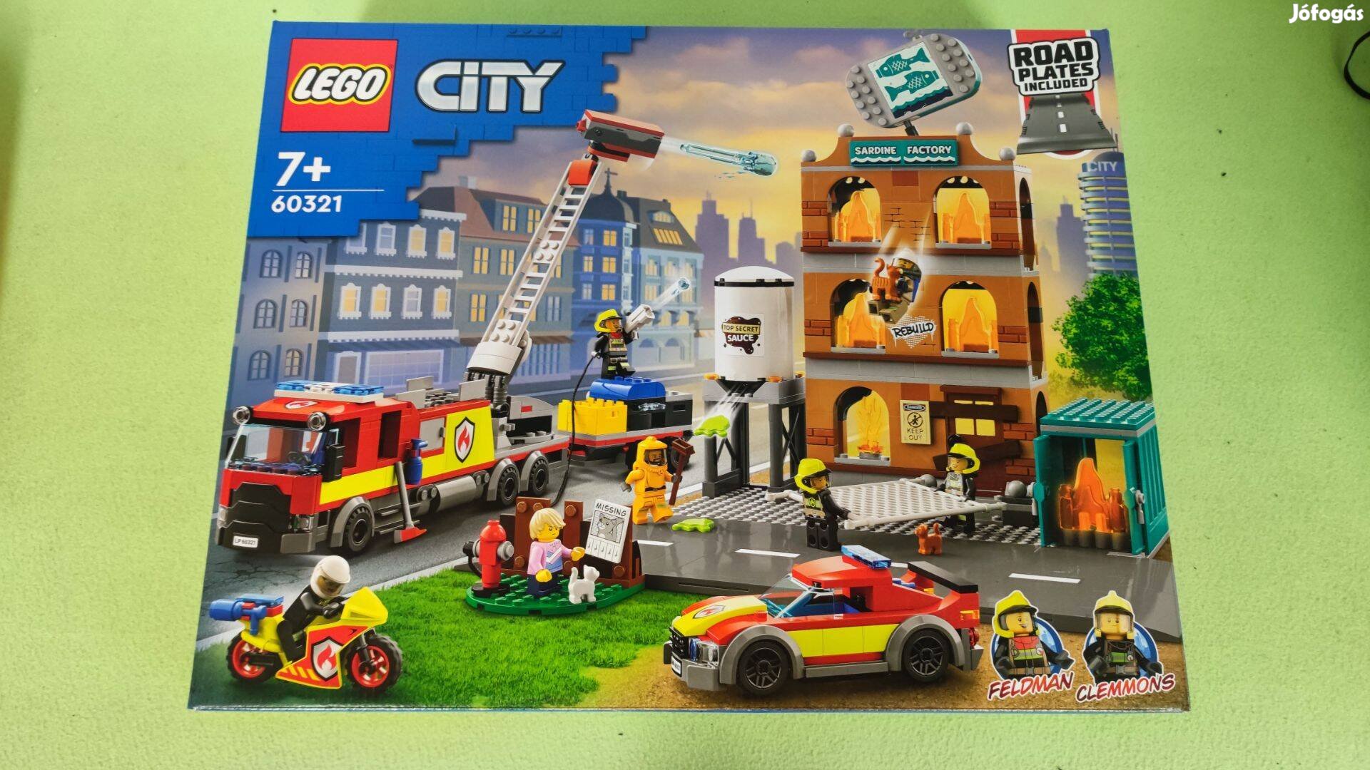 Lego City Tűzoltó brigád kamion autó 60321 új