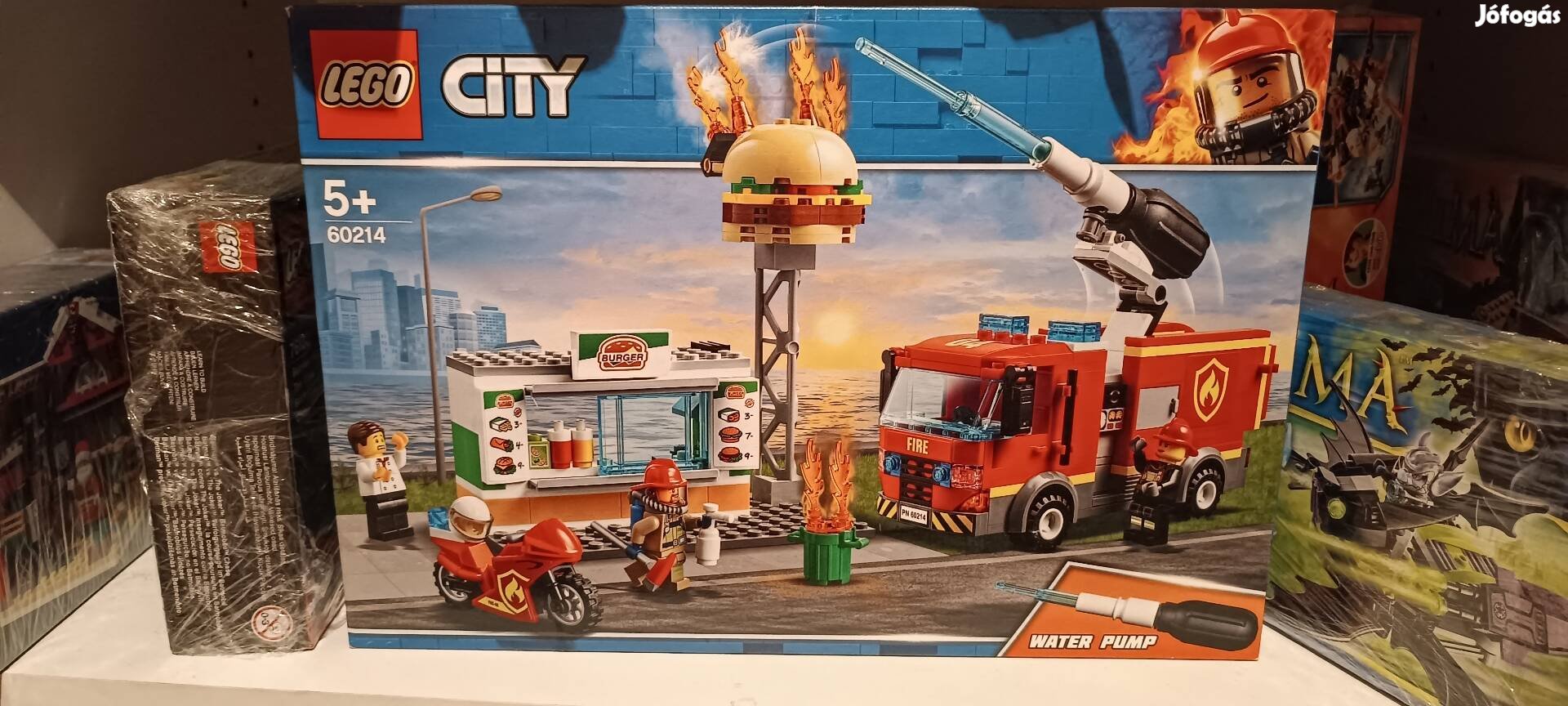 Lego City - Tűzoltás a hamburgeresnél (60214) új 