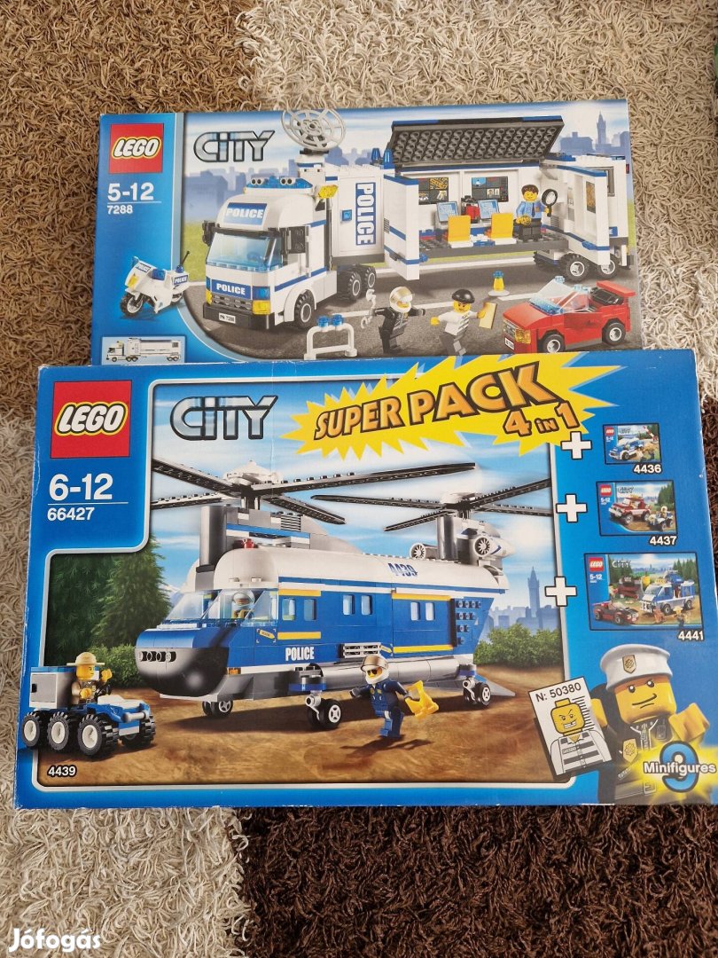 Lego City szuper pack, órias rendőrségi csomag 66427