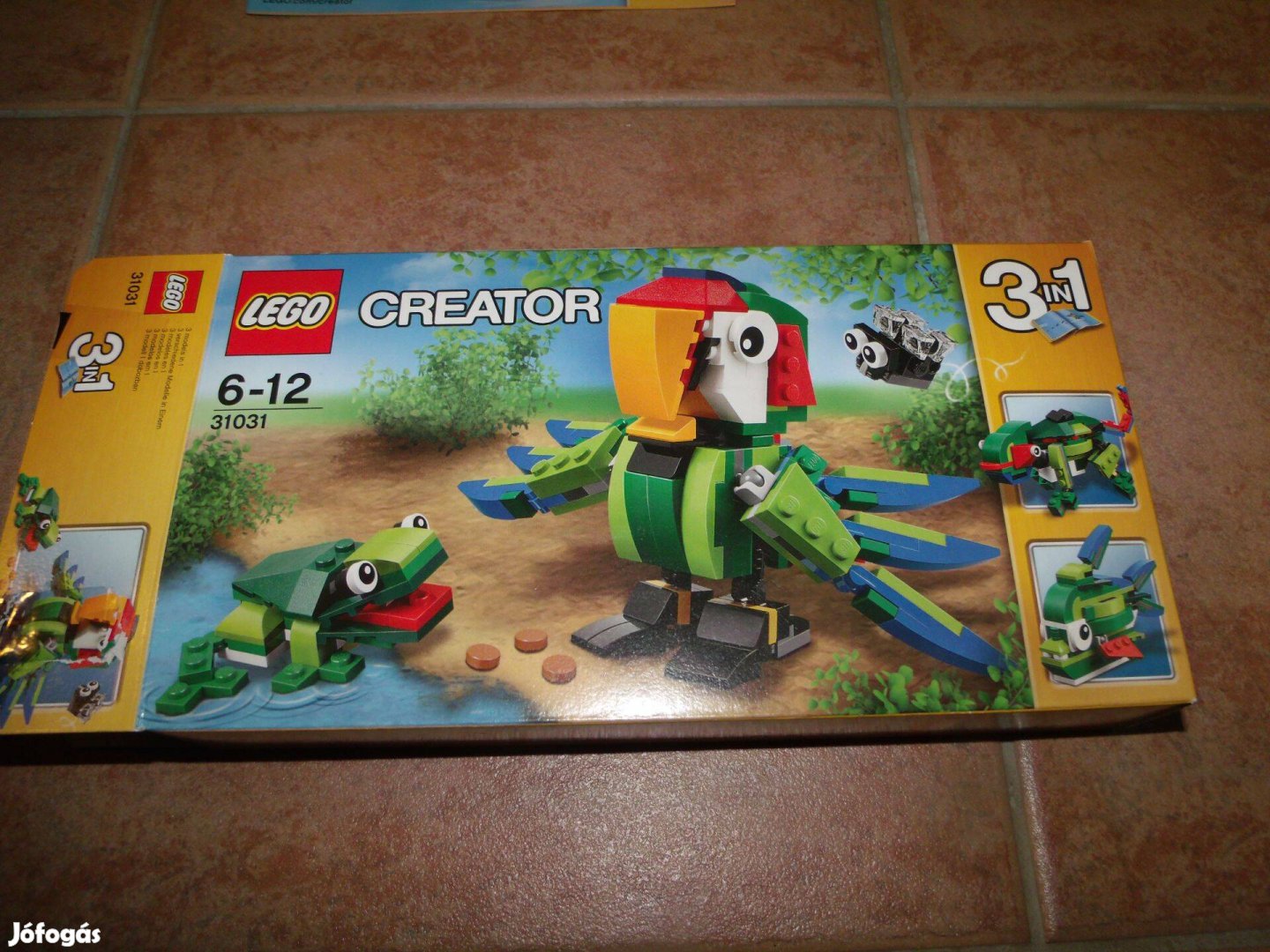 Lego Creator 3in1 31031 Őserdei állatok újszerű papagáj kaméleon hal