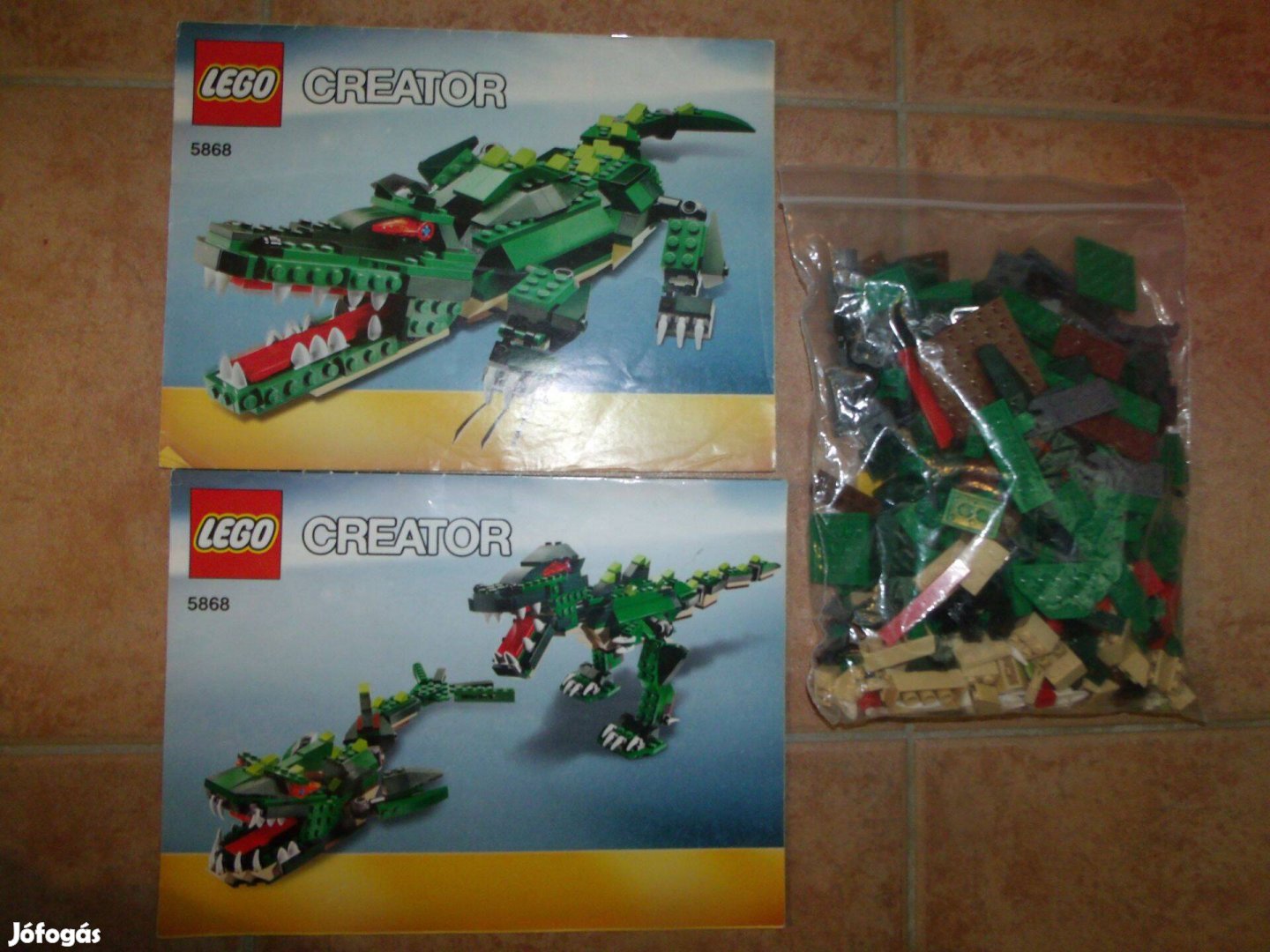 Lego Creator 3in1 Kegyetlen lények krokodil dinoszaurusz cápa