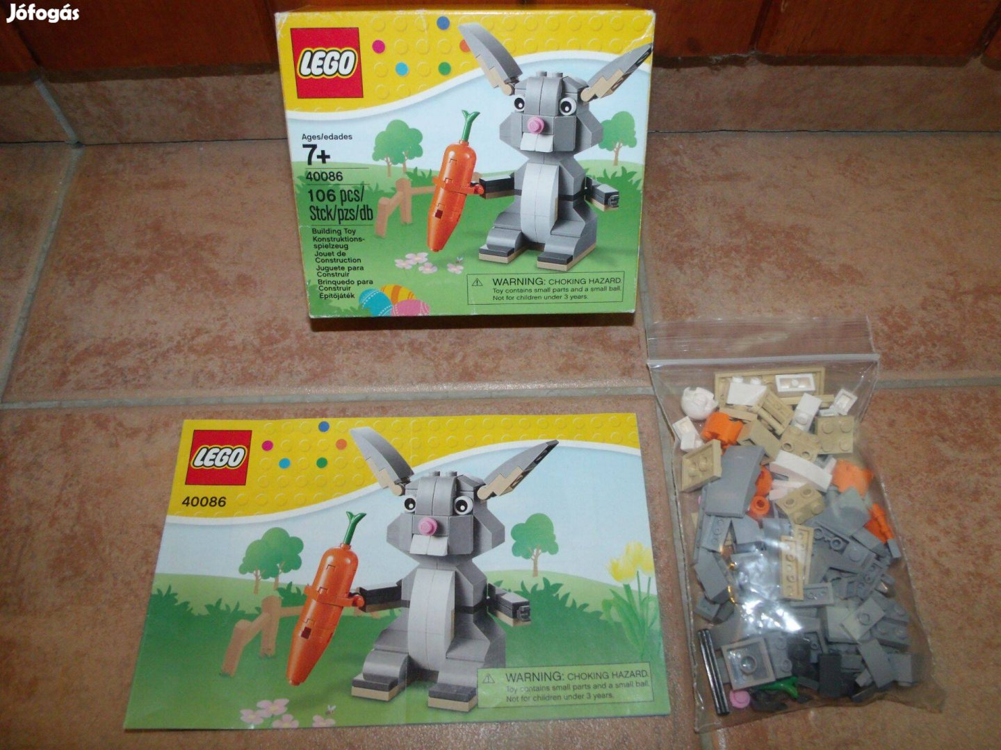 Lego Creator 40086 Húsvéti nyúl újszerű nyuszi répával + doboz
