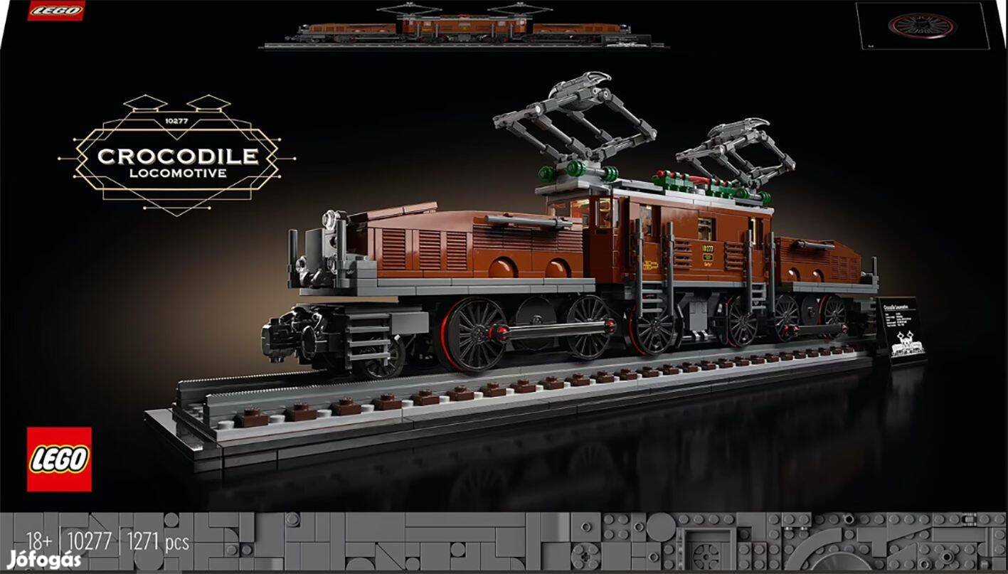 Lego Creator Expert 10277 Krokodil lokomotív Vonat Train Új