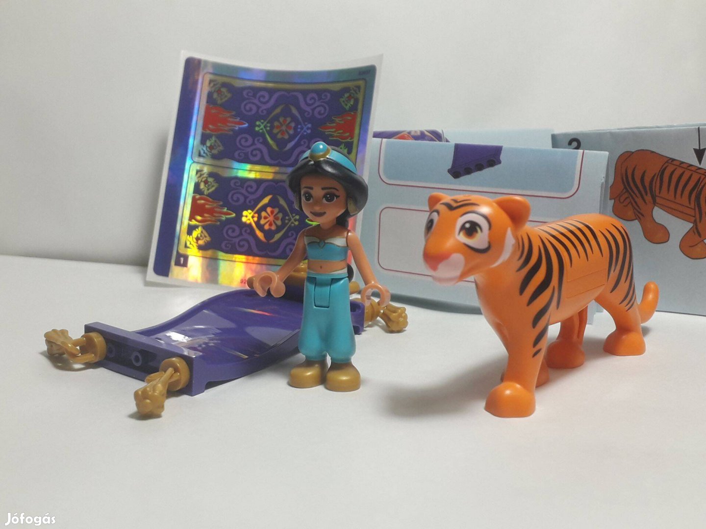 Lego Disney Princess 43208 Jasmine figura + Rajah Tigris Figura 2022