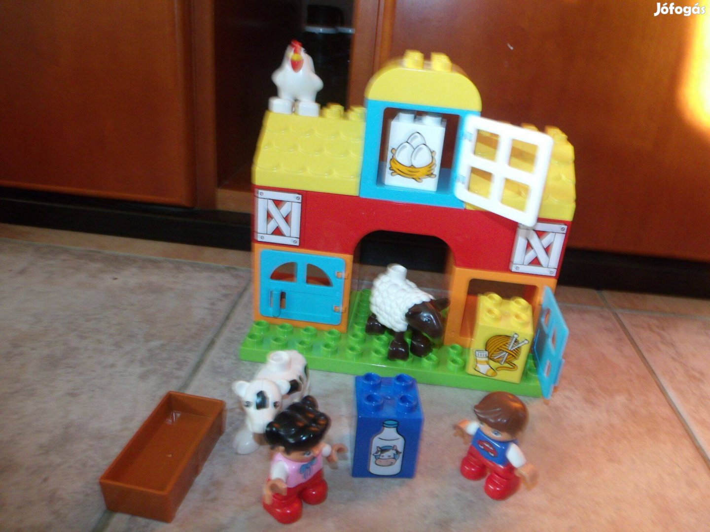 Lego Duplo 10617 Első farmom újszerű ház farm boci tyúk tojás bárány