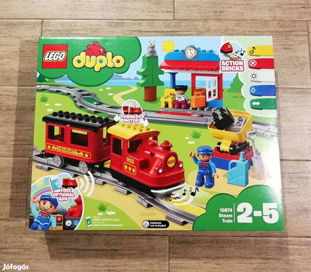 Lego Duplo 10874 Gőzmozdonyos vonatkészlet Ingyenes kiszállítás!
