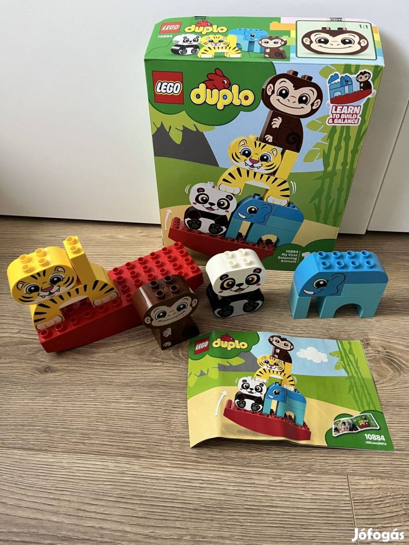 Lego Duplo 10884 állatos mérleghinta dobozával leírással