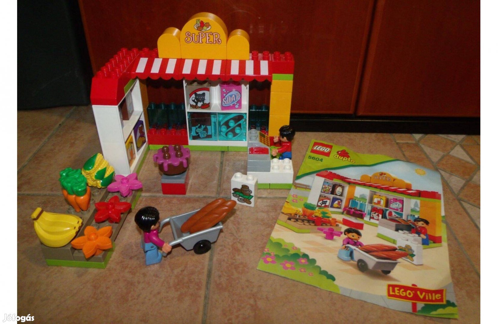 Lego Duplo 5604 Szupermarket bolt újszerű pénztárgép