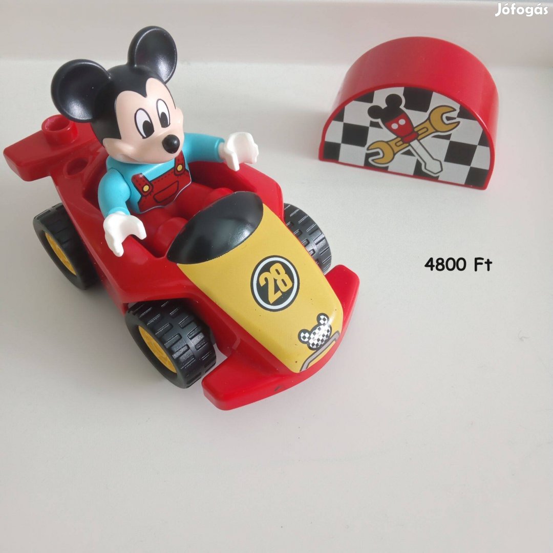 Lego Duplo Mickey egér + versenyautó